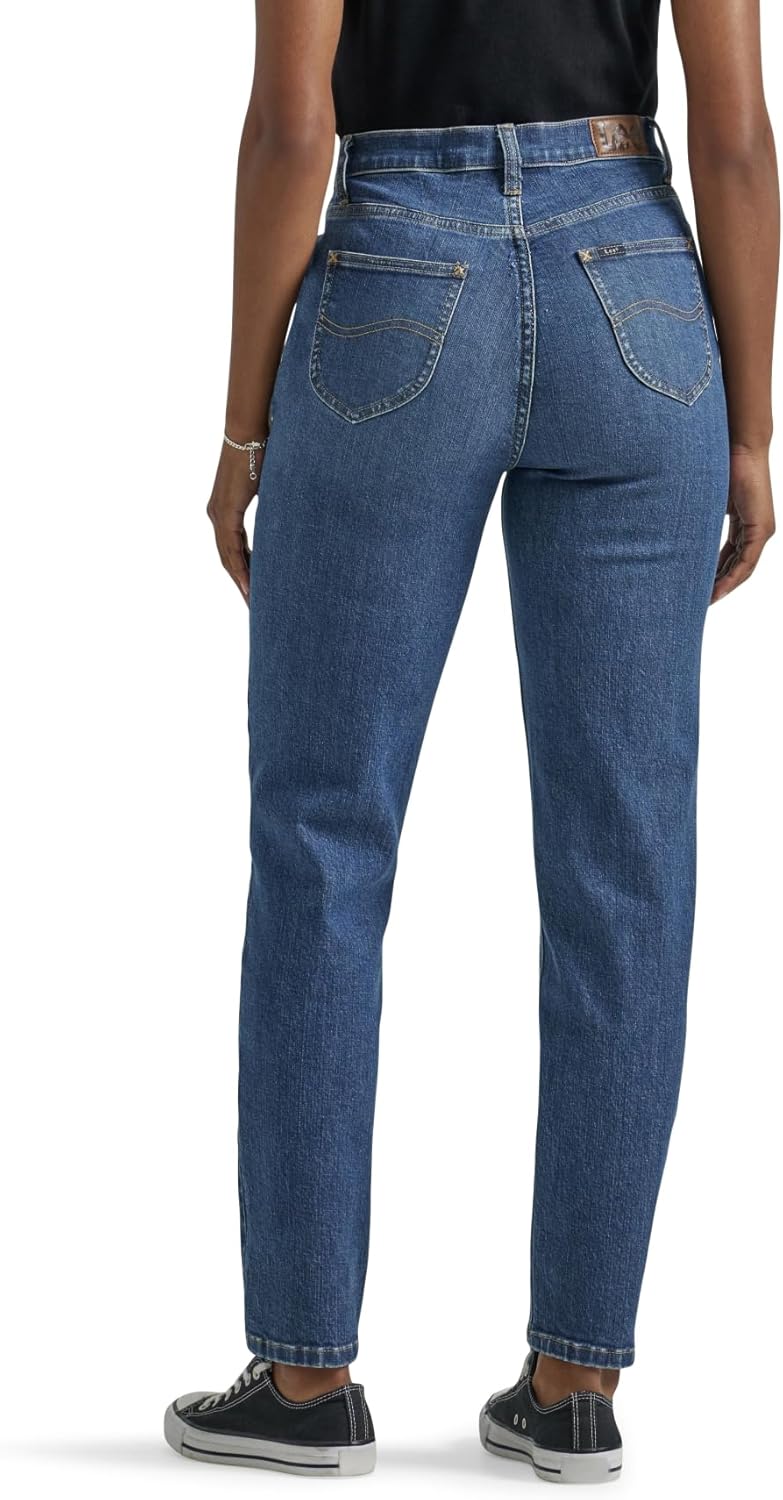 Elevate Your Style with Our Women's Legendary Mom Jean - High Rise, Straight Leg in One Tone, Size S