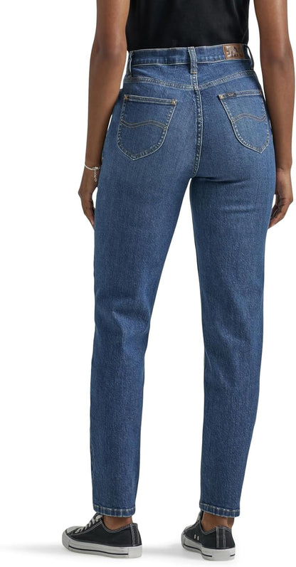 Elevate Your Style with Our Women's Legendary Mom Jean - High Rise, Straight Leg in One Tone, Size S
